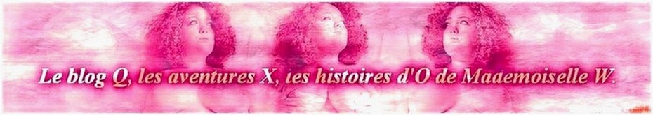 Le blog Q, les aventures X, les histoires d'O de Mademoiselle W.